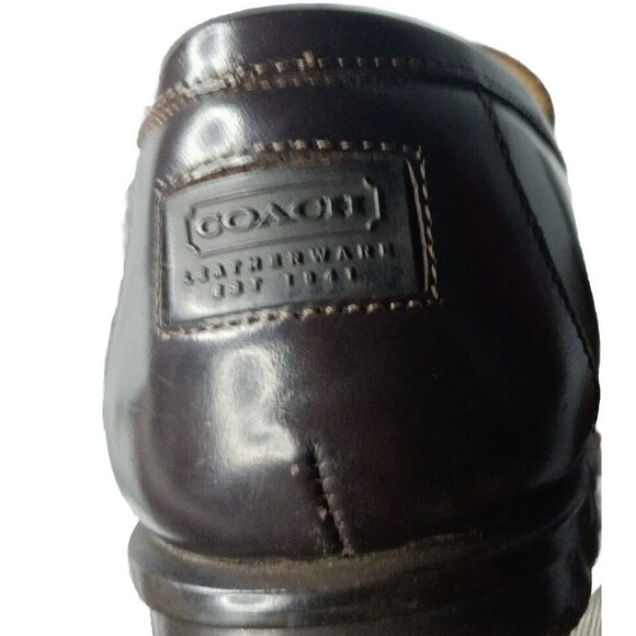 Coach Jerry Loafers Men’s Size 9 Shoes Italian Leather Dark Brown